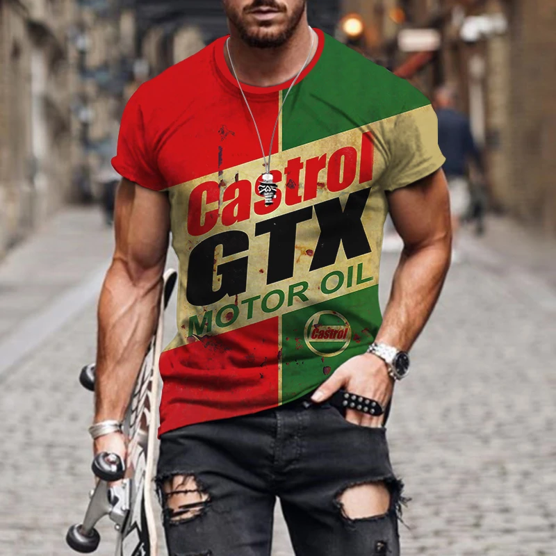 Men Summer T shirt Fashion 3D Print Men Short Sleeve Vintage Outfit