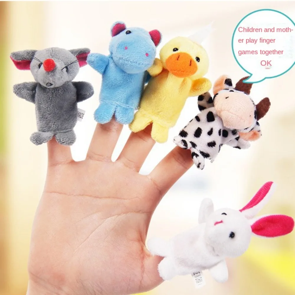 

Parent-Child Children's Hand Puppet Interactive Rat Dog Animal Puppet Rabbit Plush Finger Puppet Stuffed Toys
