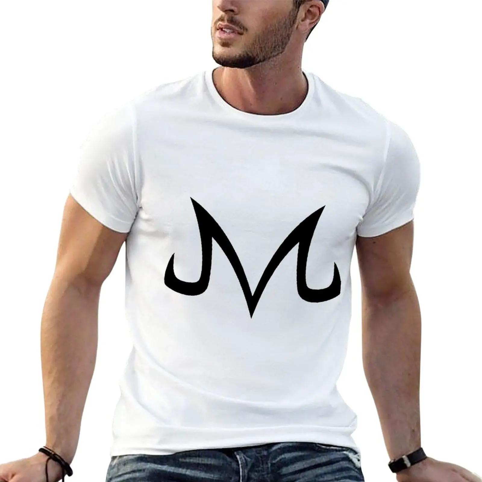 

Majin mark T-Shirt quick drying plus sizes blacks Men's clothing