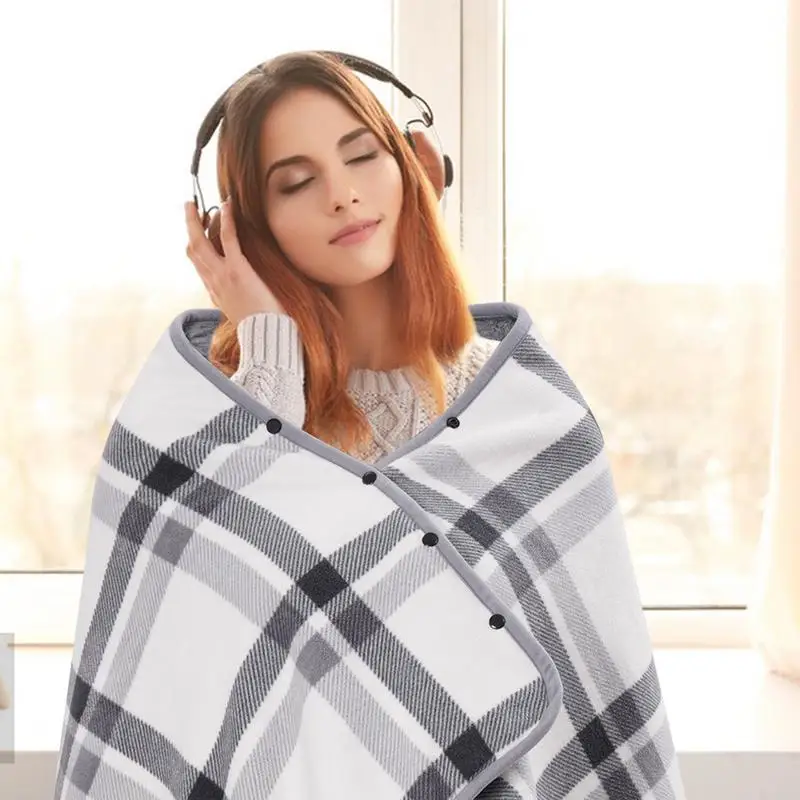 

Electric Blankets 55X31Inch USB Soft Sleep Warming Winter Electric Blanket 3 Heating Levels Auto Off Electric Blank For Home Car