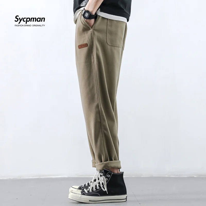 

Tide Brand Japanese Casual Pants Mens Loose Joker Trend Korean Version of Micro Tapered Drop Feeling Male Clothing Baggy