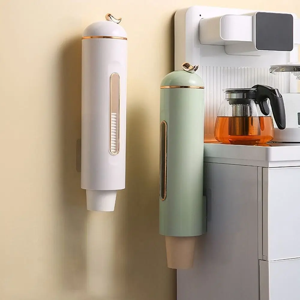 

Punch-free Disposable Cup Dispenser Light Luxury Plastic Wall-mounted Paper Cup Holder Single Cup Dispenser Disposable Cup