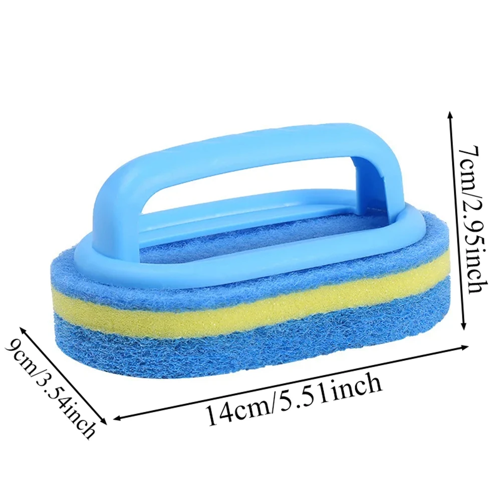 Cleaning Brush Household Cleaning Brush With Handle Sponge Kitchen Bathroom Toilet Wall Window Ceramic Tile