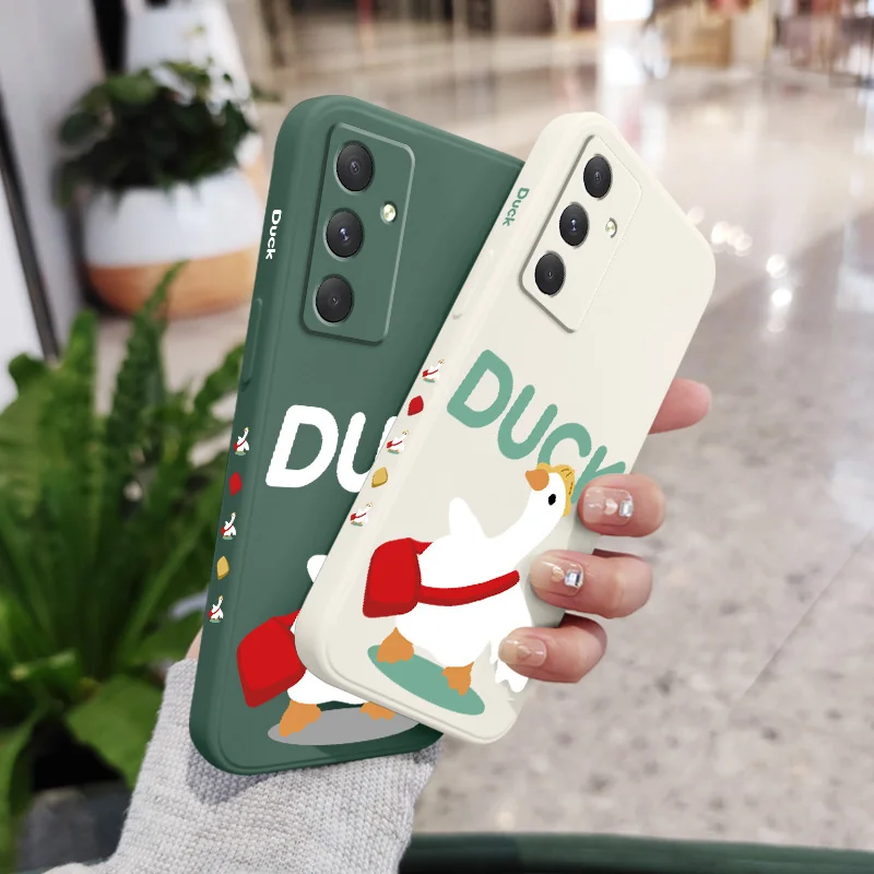 Well Behaved Duck Phone Case For Samsung Galaxy A55 A35 A25 A15 A16 A06 A05 A05S A54 A34 A24 A14 A04 A04S A04E 4G 5G Cover