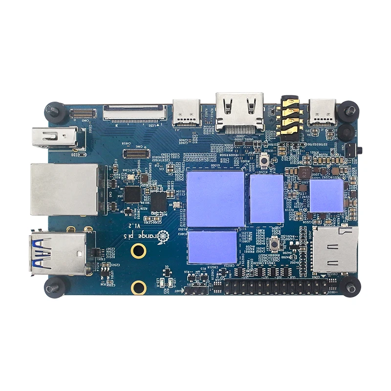 Orange Pi 5 Aluminum Alloy Case Active & Passive Metal Cooling Enclouse with Fan