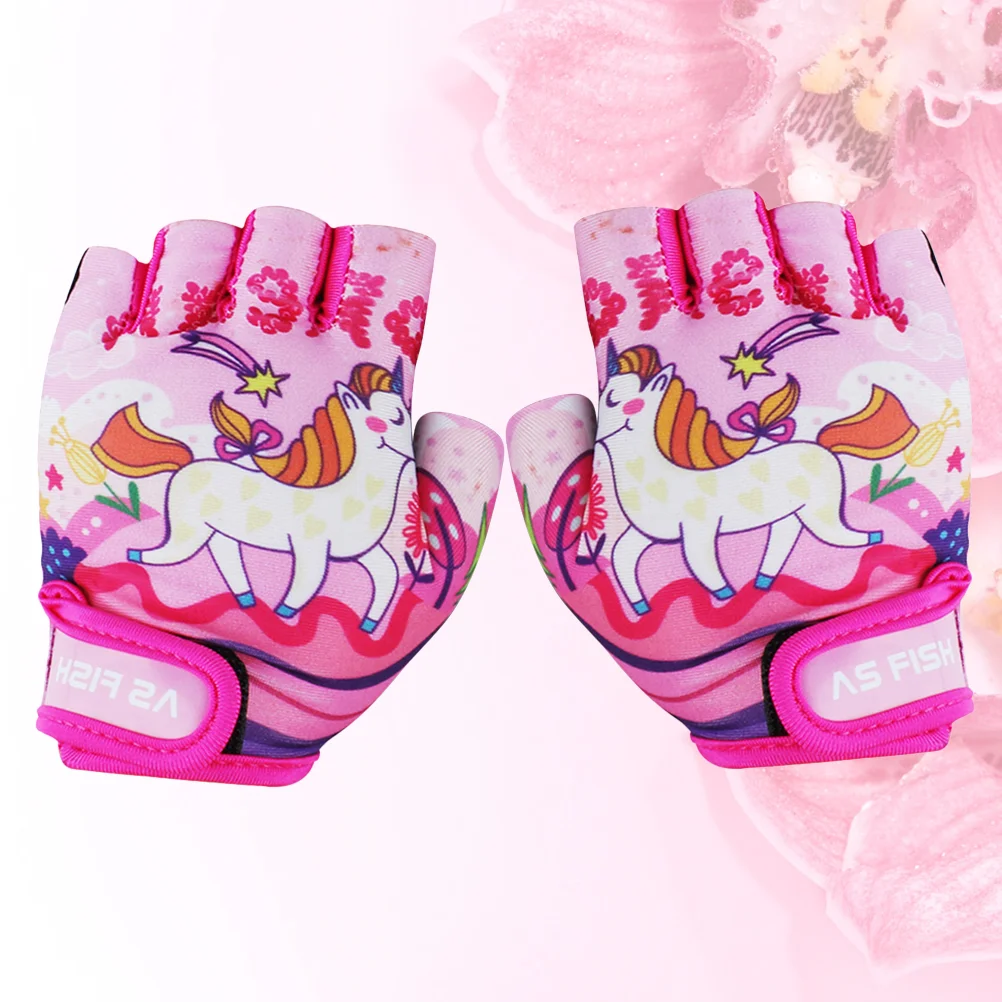 Fingerless Mittens Kids Mtb Gloves Exercise Gloves Boy Balance Bike