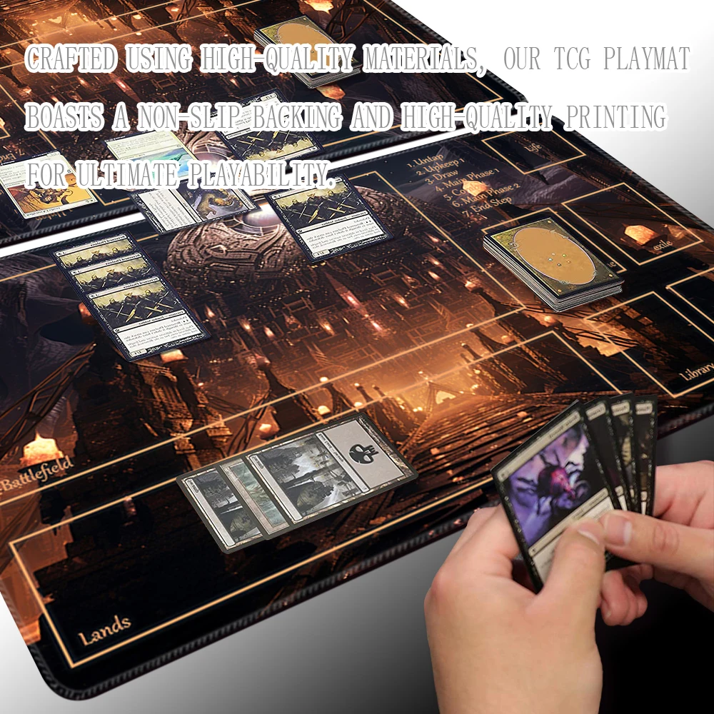 Ciemny Portal-gra planszowa TCG Playmat mata na stół rozmiar 60x35 CM podkładka pod mysz kompatybilna z MTG CCG