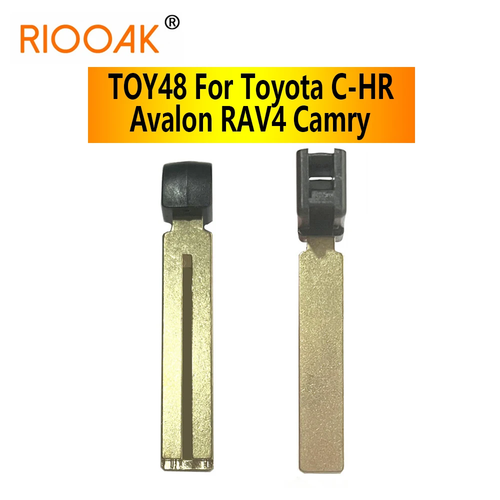 10/20pcs Replacement Emeregency Spare Key Blade TOY48 Smart Remote Key Blade For Toyota 2018-2019 C-HR Avalon RAV4 Camry remtekey smart flip car key remote control b41ta hyq12bfb toy43 toy48 blade 315 434mhz h chip for toyota hilux yaris camry