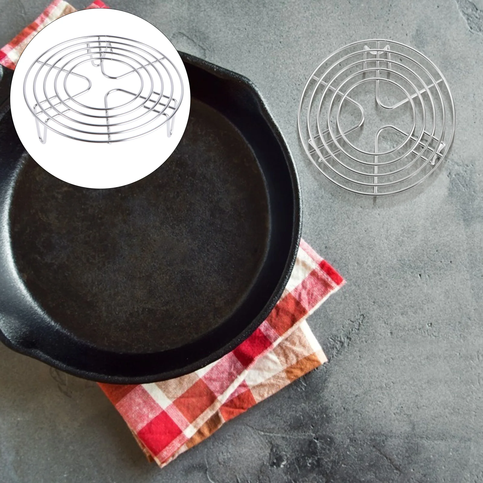 

Stainless Steel Steaming Rack Stand Pressure Cooker Trivet Cooling Rack Food Vegetable Steamer