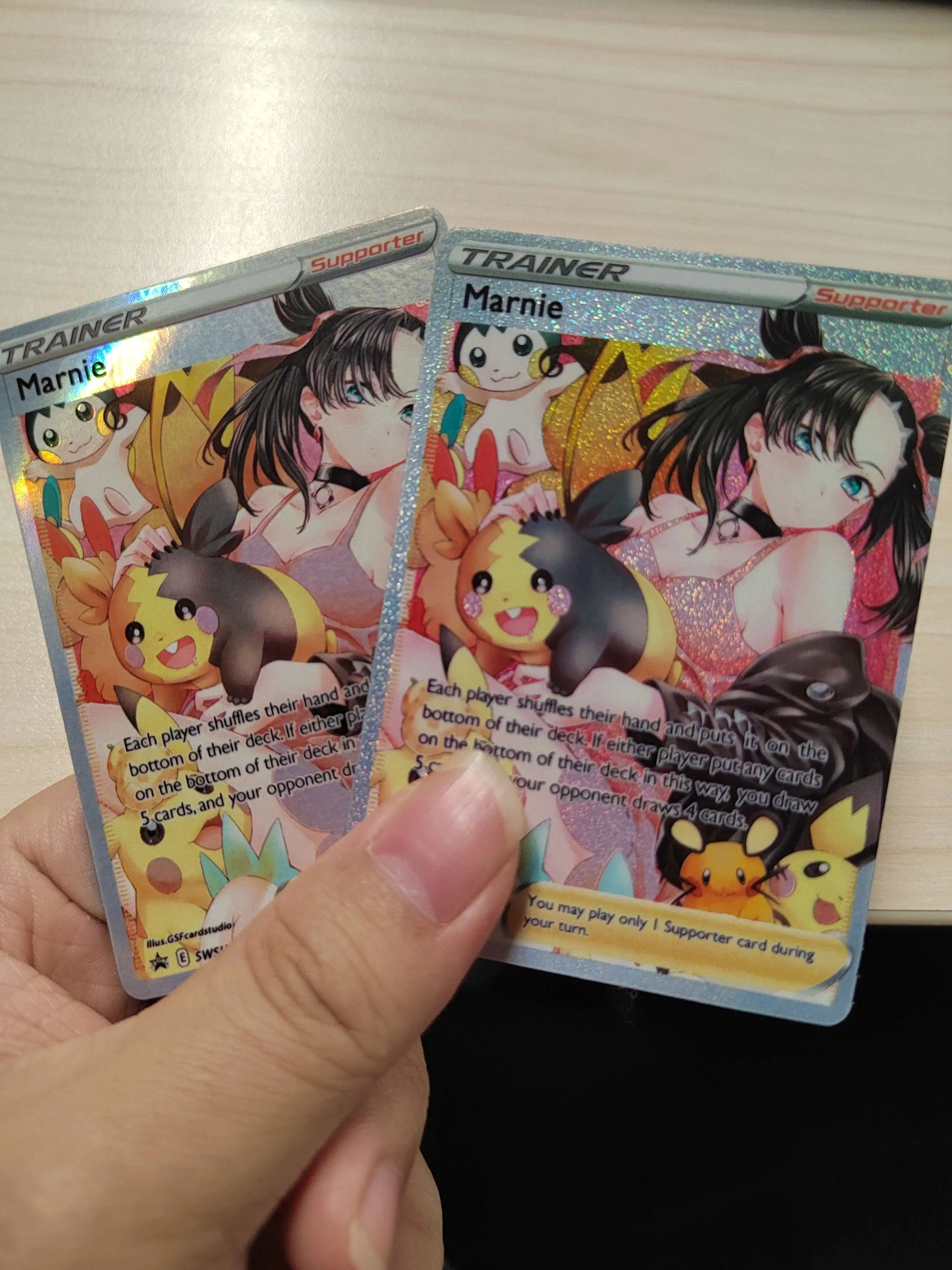 pokemon game cards marnie trainer ptcg DIY cards sr promo supporter no.3 sr  comic character Toys Gift trading cards| | - AliExpress