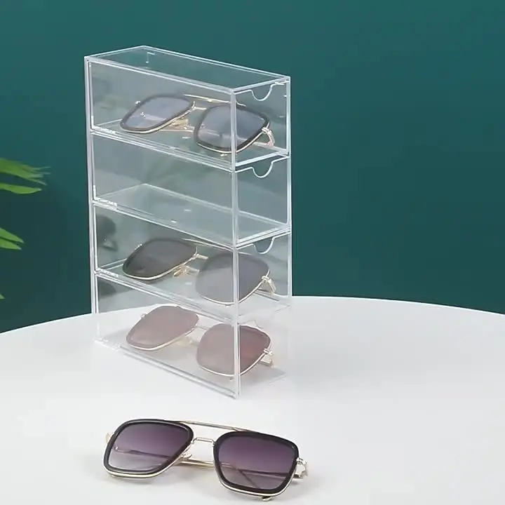 Desktop Glasses Stand Glasses Box, Tier Storage Box For 24