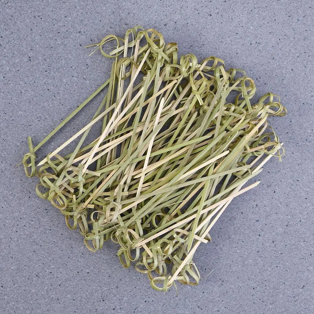 Bamboo Disposable Cocktail Picks Kitchen Bar Tool