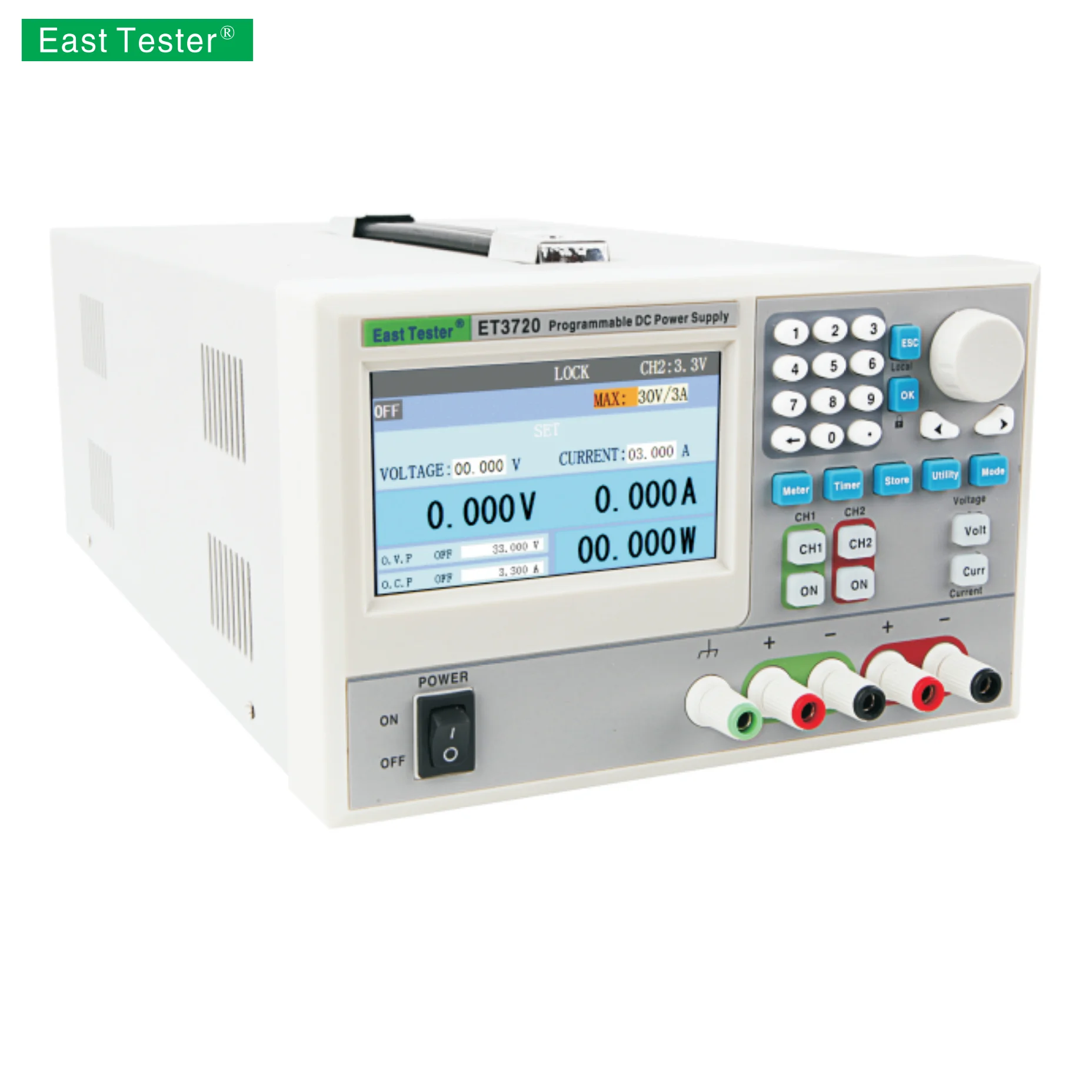 

ET37 Series Highly Stable Output Voltage And Low Noise Programmable Linear DC Power Supply & Electronic Load