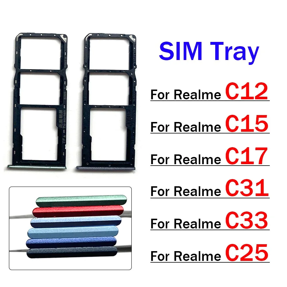 새로운 OPPO Realme C15 C31 C33 C25 C17 C12 SIM 카드 슬롯..