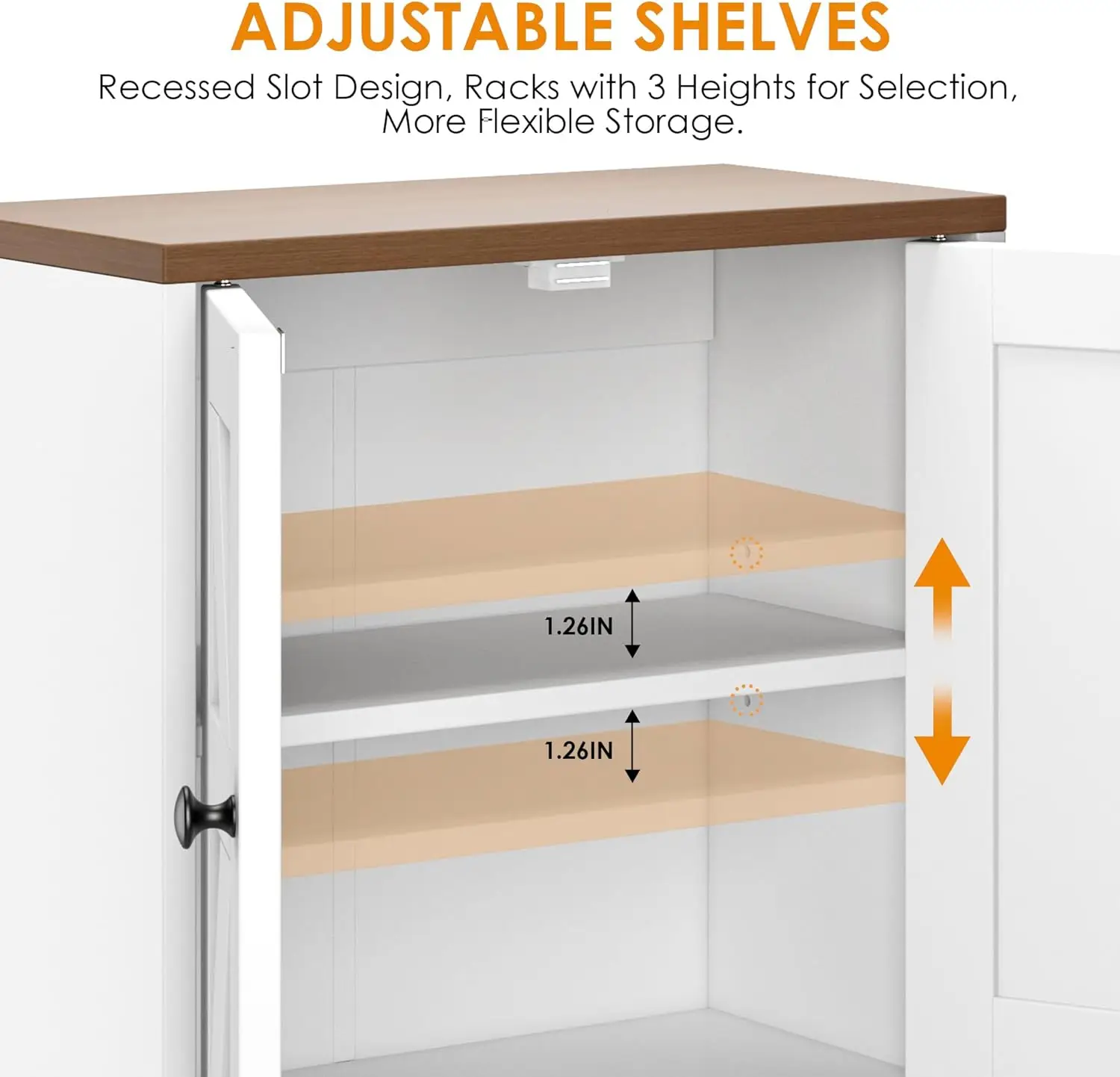 Farmhouse Medicine Cabinet for Small Bathroom Wall Mounted – 3-Tier Storage Cabinet with Adjustable Shelf & Towel Bar, 2-Door