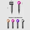 Professional Leafless Hair Dryer Negative Ion Quick Drying Home Powerful 5 Attachment Constant Anion Electric Hair Dryer 6