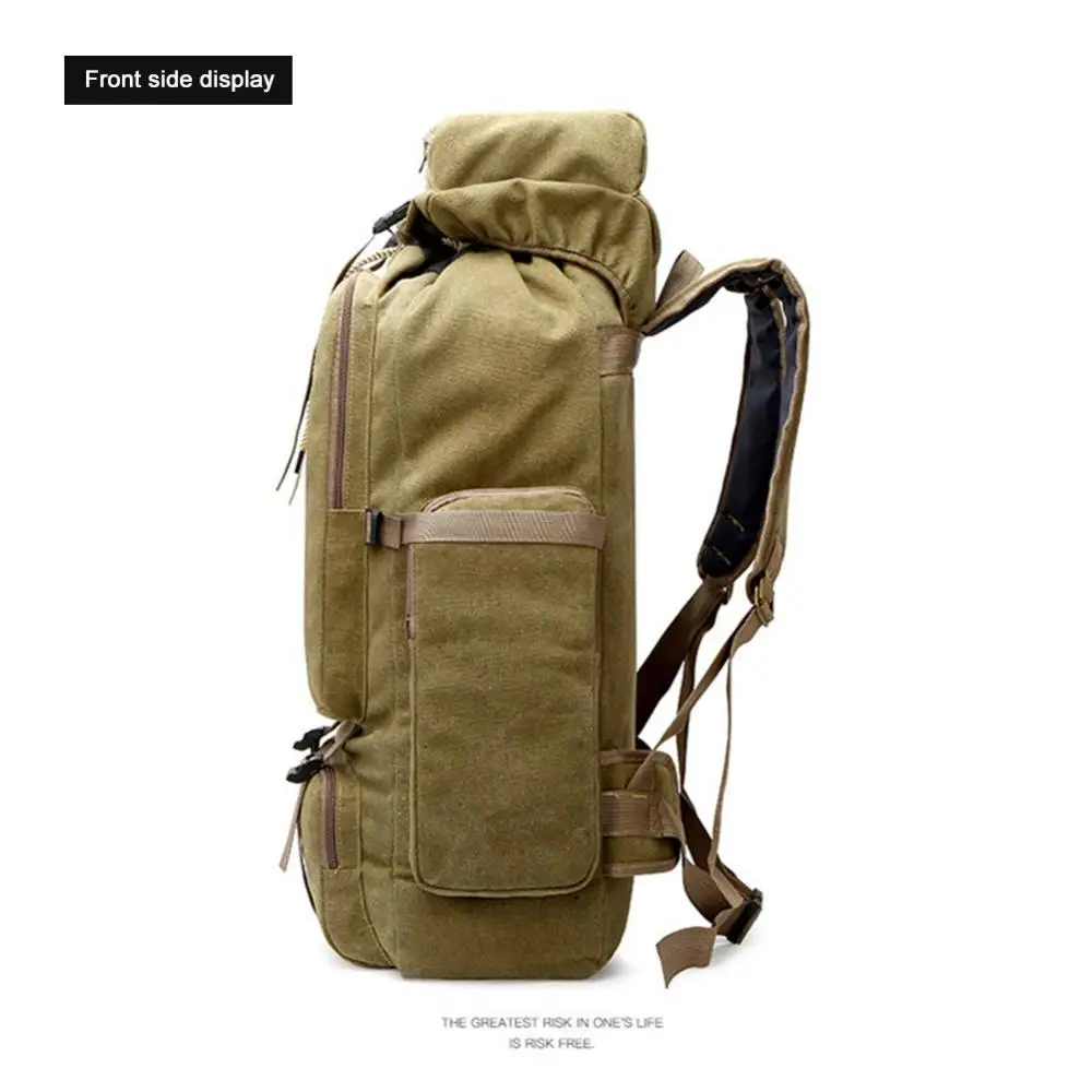 

Travel Bag Double-layer Storage Space Mountaineering Bag Wear-resistant Hiking Backpack Camping Equipment Outdoor Bag Neutral