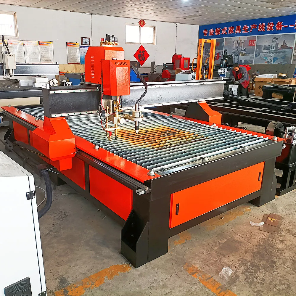 Cheap Price Metal Pipe CNC Flame Plasma Cutting Machine for Steel/100A 200A CNC Plasma Cutter Table With CE Certificate 6