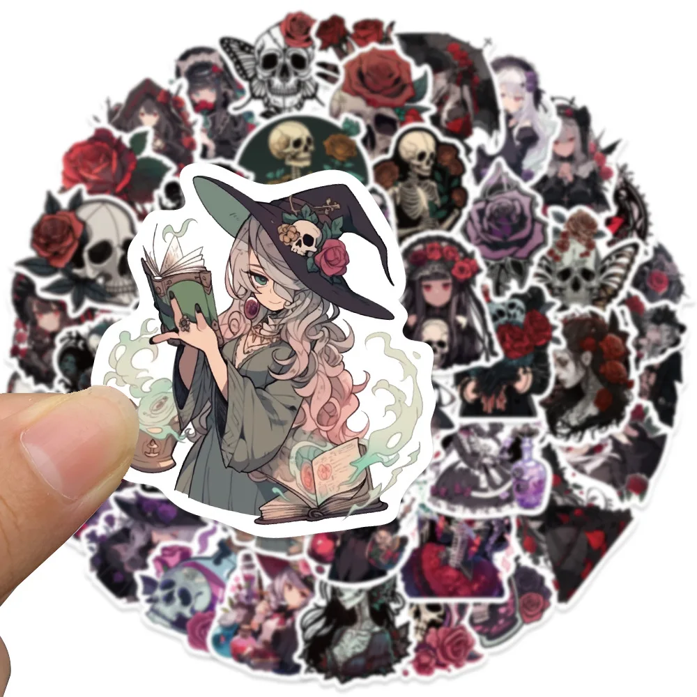 Decorative Stickers Self Adhesive Stickers Stationery Stickers Paper Stickers Adhesive Stickers Decorative Labels Stickers DIY Scrapbooking Accessories 10/30/50Pcs Retro Gothic Girl Waterproof Graffiti Sticker Aesthetic Decorative Luggage Laptop Cup Phone Scrapbook Kids Stickers