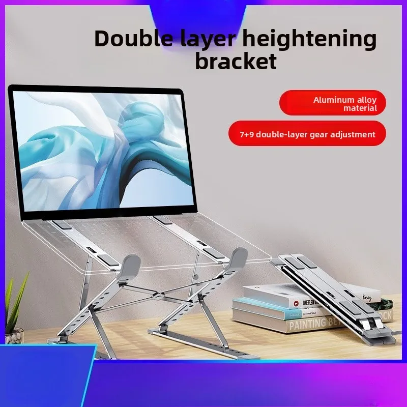 NEW N8 조절 가능한 노트북 스탠드 알루미늄 맥북 태블릿 노트북 스탠드 테이블 쿨링 패드 접이식 노트북 홀더