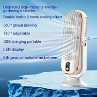 Ventilateur portable de bureau rechargeable par USB, pour voiture et maison, avec moteur sans balais, petit ventilateur oscillant 2