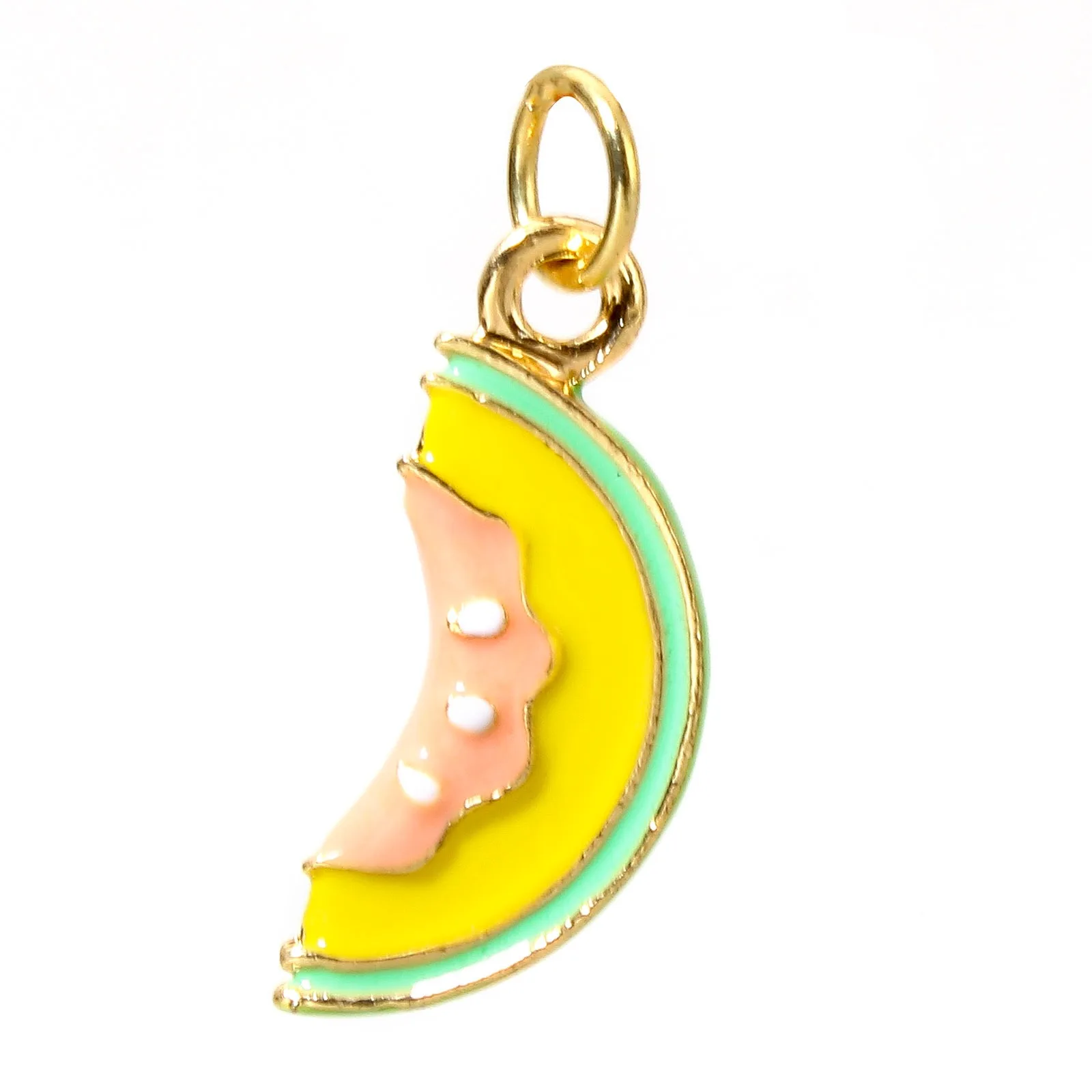 1 Stück Mode 3d Tierfutter Charms für Schmuck machen 18 Karat echte vergoldete Emaille Katze Banane Erdbeer Anhänger Halskette DIY – Detail 5