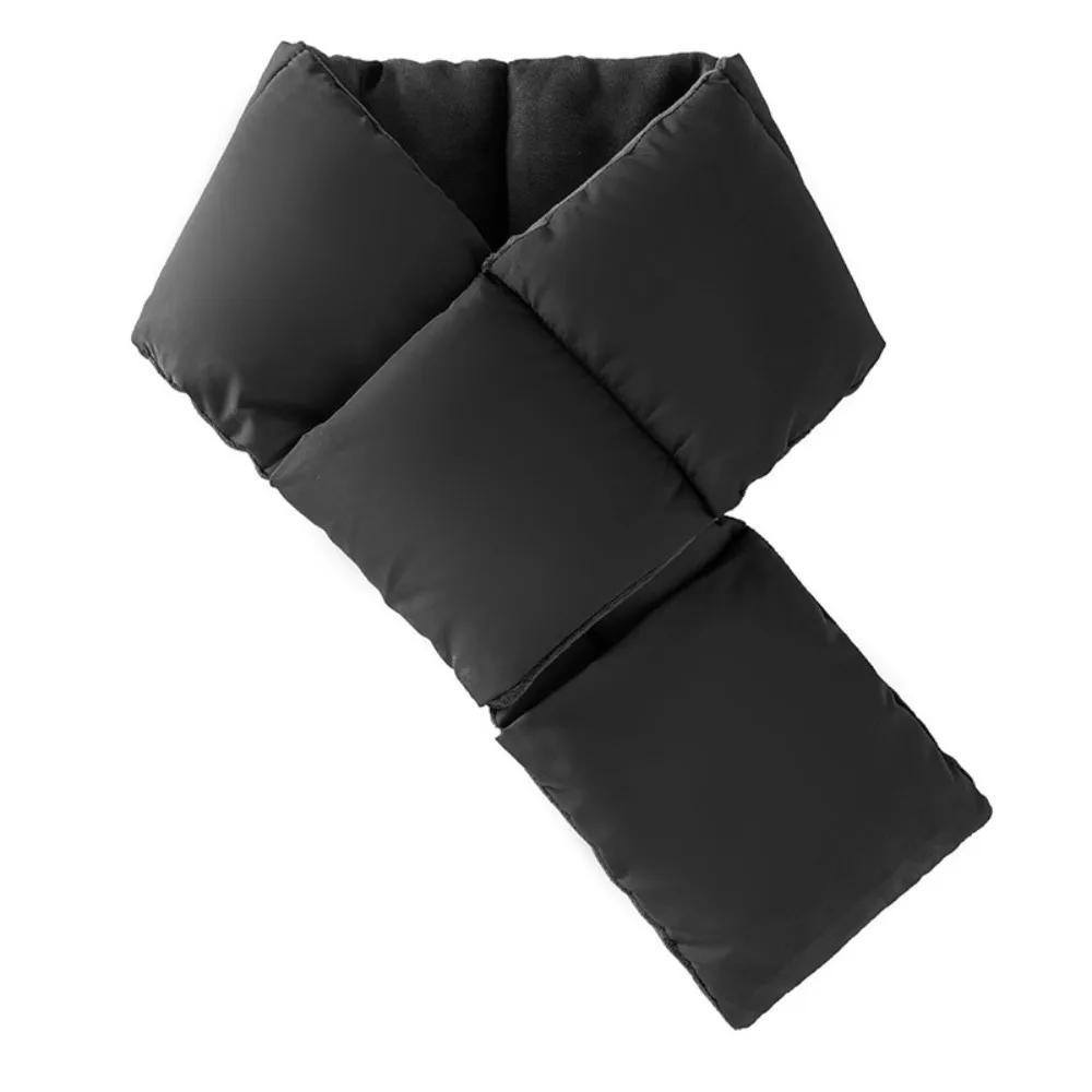 Simple Fashion Down Cotton Winter Mouth Loan Scarf Warm Thickened Down Cotton Scarf Soft Windproof Skiing Scarve Women Men 3