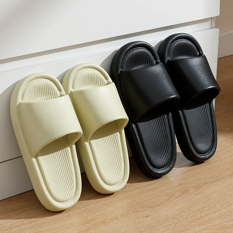 

New Soft EVA Slippers Couples Indoor Outdoor Slipper Summer Beach Sandals Men Flip Flops Women Bedroom Thick Platform Shoes