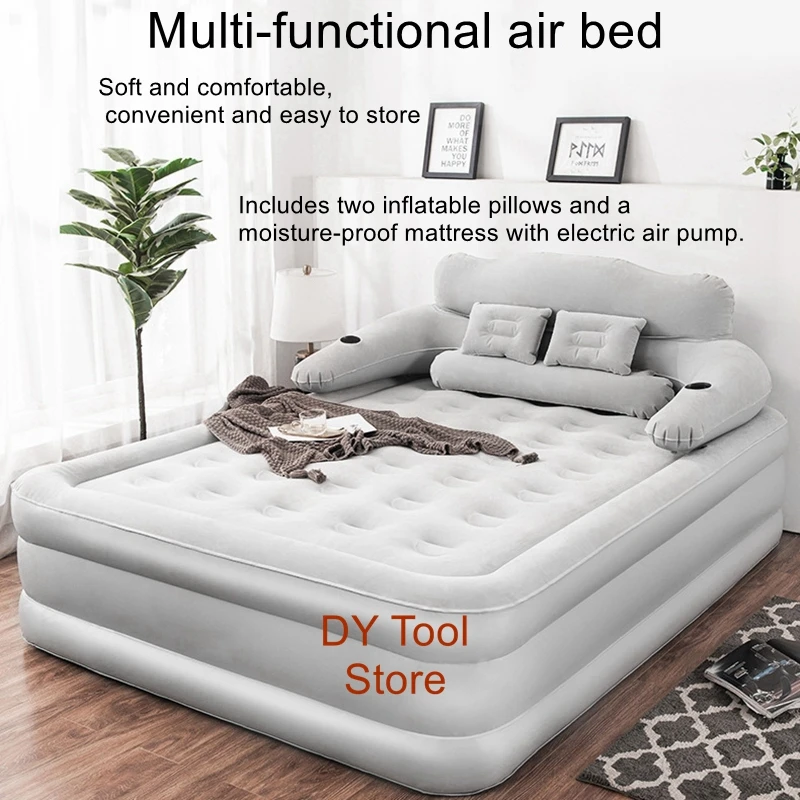 Home Inflatable Mattress Outdoor Air Mattress Single Foldable Inflatable Lazy Bed Bed