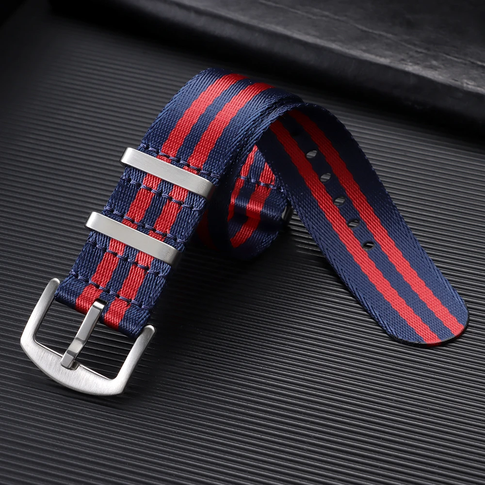 Men's Comfortable Soft Nylon Watch Band - Military Sports Strap Replacement Bracelet, 20mm/22mm