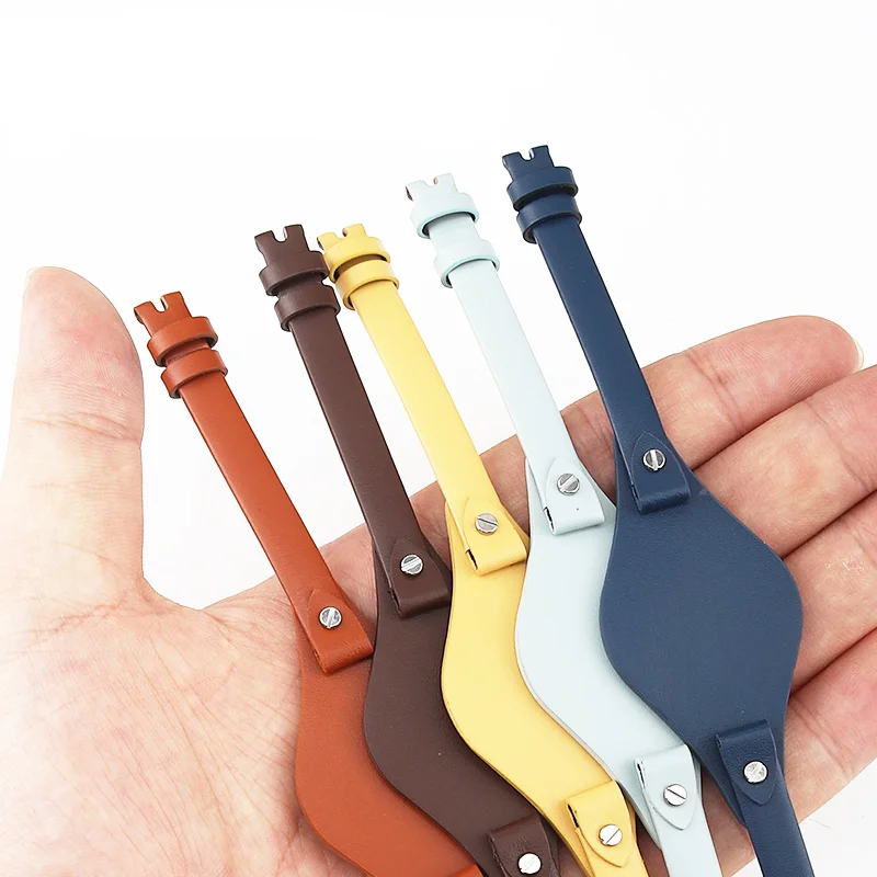 Women's Genuine Cowhide Leather 8mm Watchband - Waterproof & Breathable Strap