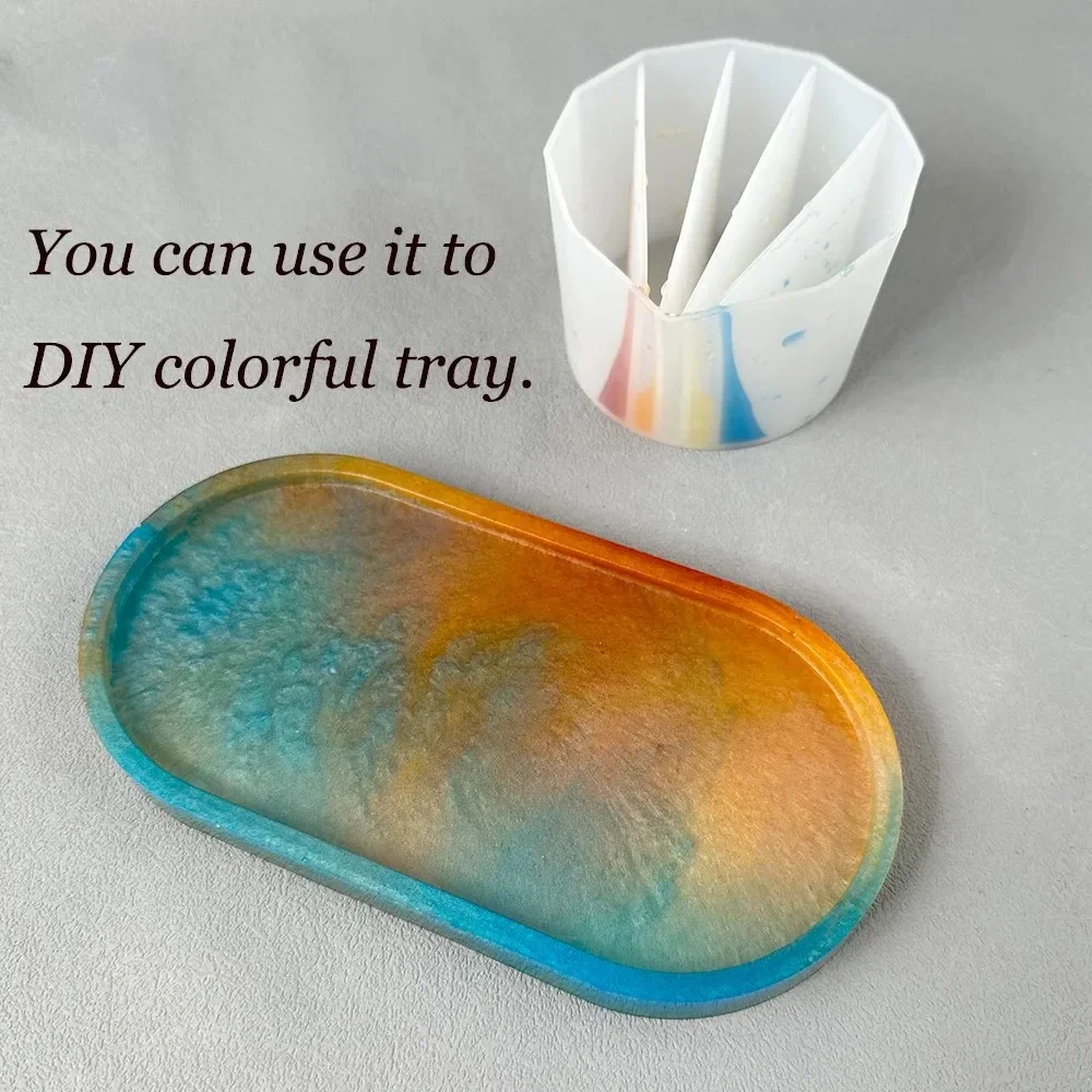 Silicone Split Cup for Paint Pouring and Color Mixing