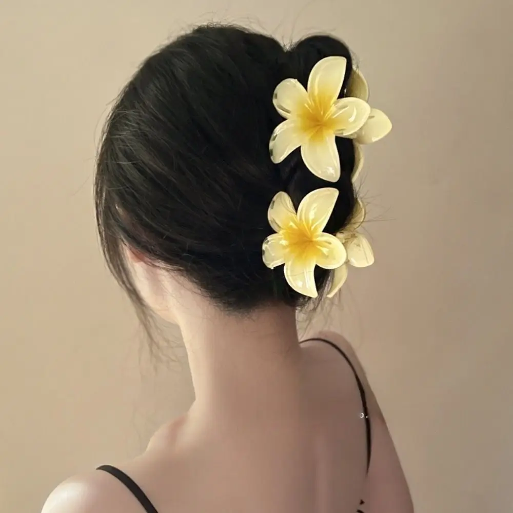 Hair Flower Clip Clips 4/8cm Plumeria Beach Flowers Claw Barrettes Accessories Barrette Kids Colorful Women Piece Artificial hair claw hair clips hair accessories