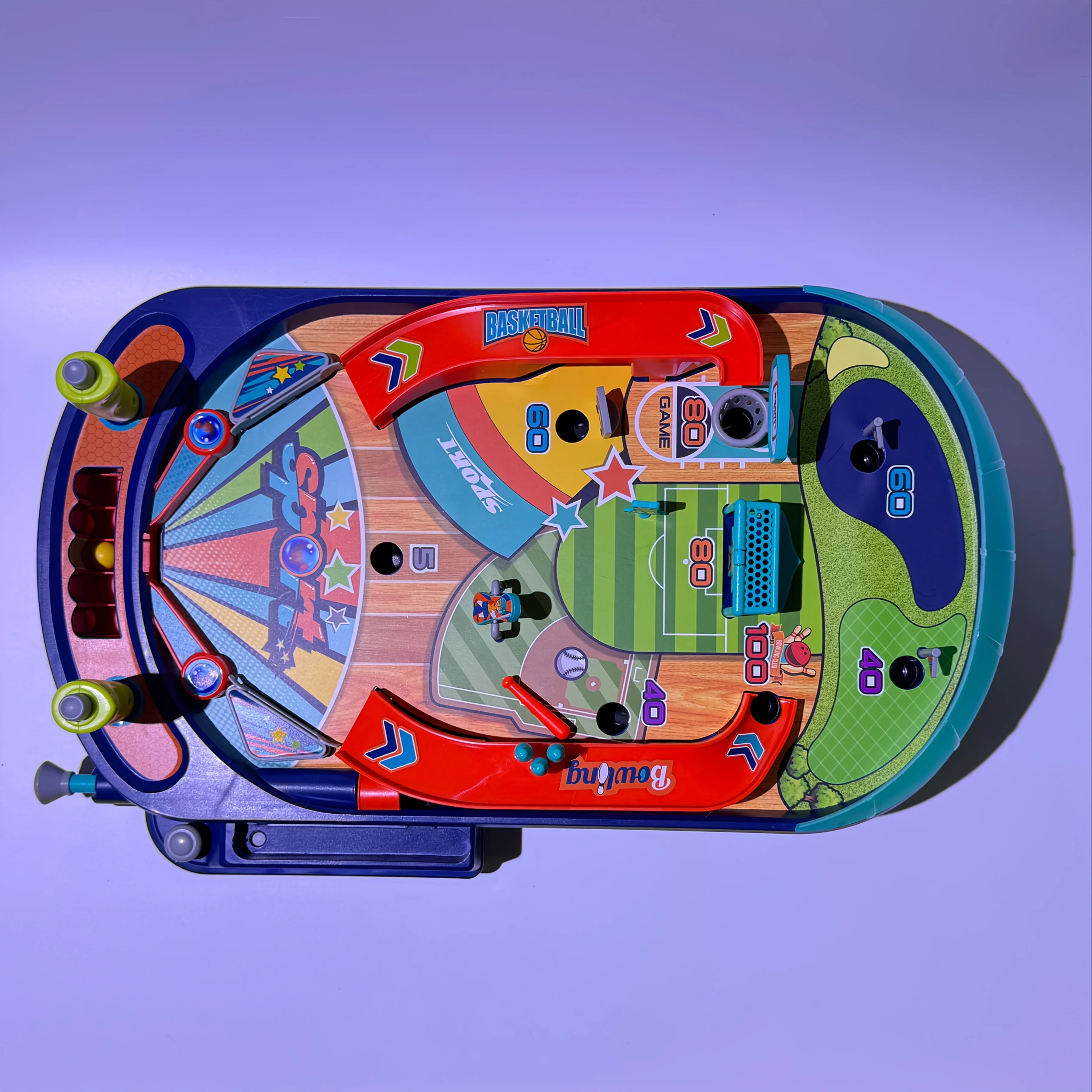 Kids Pinball Machine, Dual Player, Educational Game Toy 5