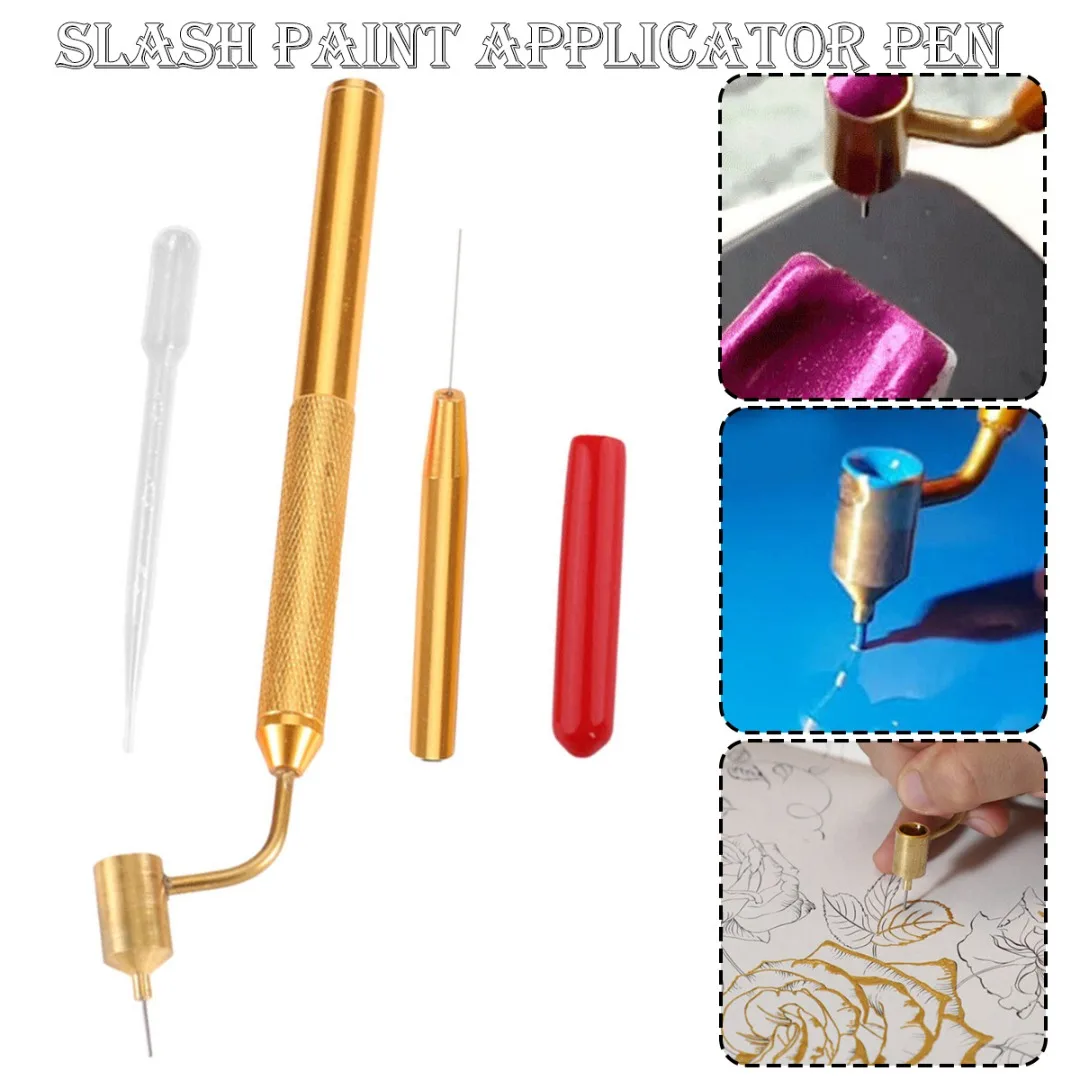 

Brand New Style 1 Set Paint Pen Fine Line Fluid Fill Paint Pen Scratch Repair Tool Needle Aluminum Alloy Plastic Material