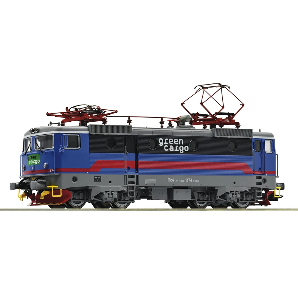 Ho 1/87 Train Model Roco 70458 Digital Sound Effect Rc4 1174, Green Cargo Locomotiva Elettrica Regalo Di Compleanno Per Ragazzo