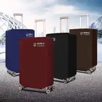 1pc Durable luggage dust cover for world travelers - elastic and scratch resistant luggage protection cover, suitable for 18-32 3