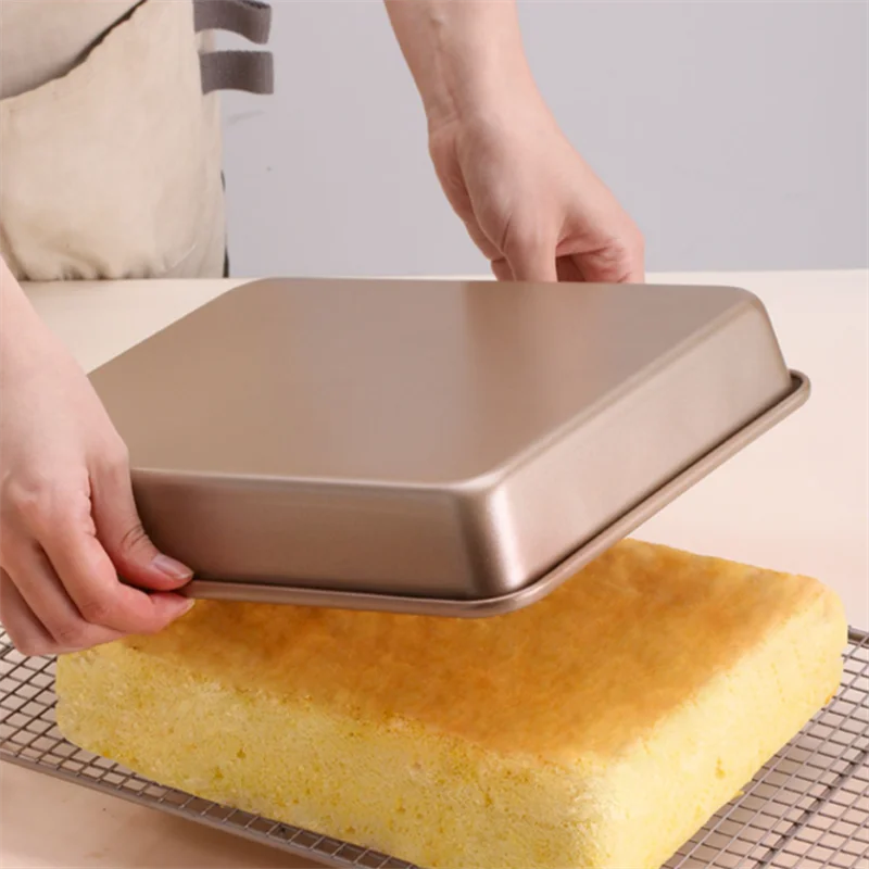 Deep Baking Pan Cookies Sheet Rectangular Jelly Roll Non Stick Carbon Steel  Cake Metal Bakeware Biscuit Bread Loaf DIY Tools - AliExpress