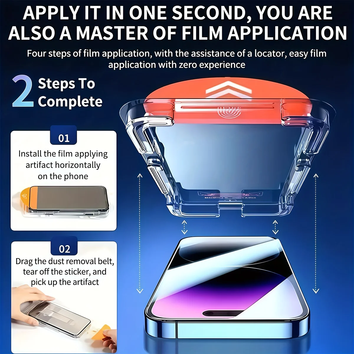 Premium Tempered Glass Screen Protector with Fingerprint Unlock (2 Pack)