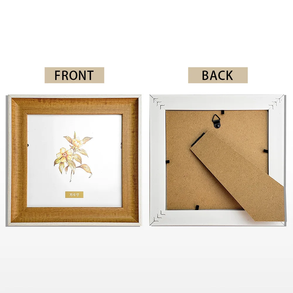 5/6 Inch Nordic Square Photo Frame Setting Cross Stitch Frame Square Resin Photo Picture Wall Hanging photo frame