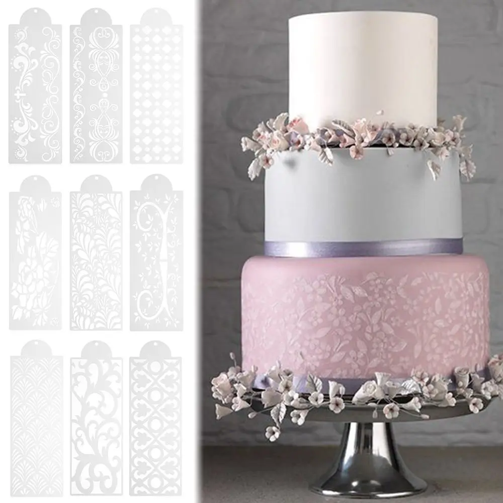 

Wedding Supplies Cake Decoration Hollow Print Baking Mould Baking Tools Cake Spray mold Lace Border Fondant Mold