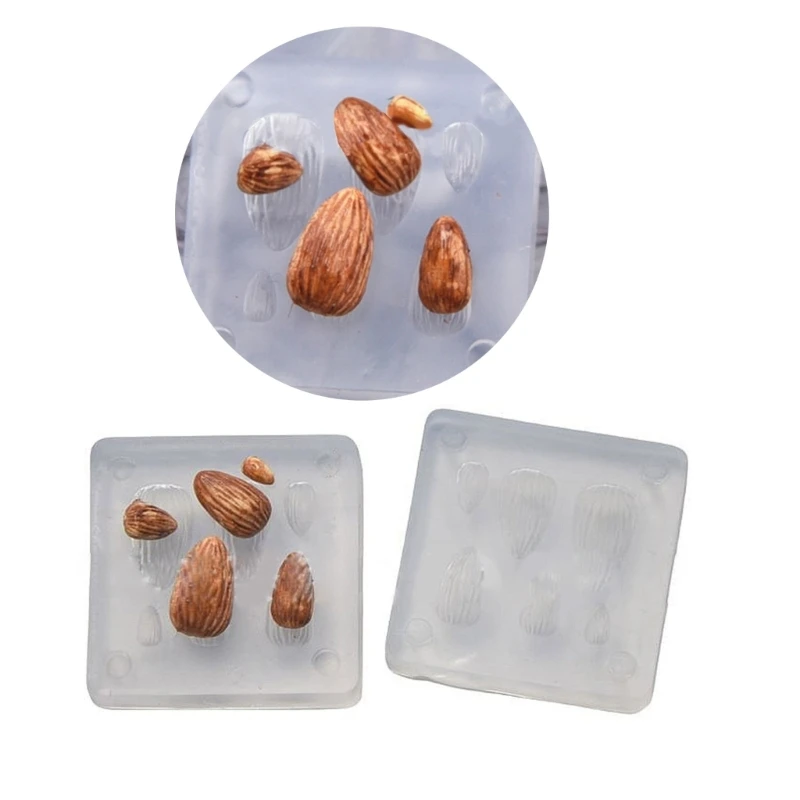 

Diy Handmade Products Apricot Kernel Ornament Silicone Mold Scented Gypsum Ornaments Drop Glue Resin Mold for Decoration