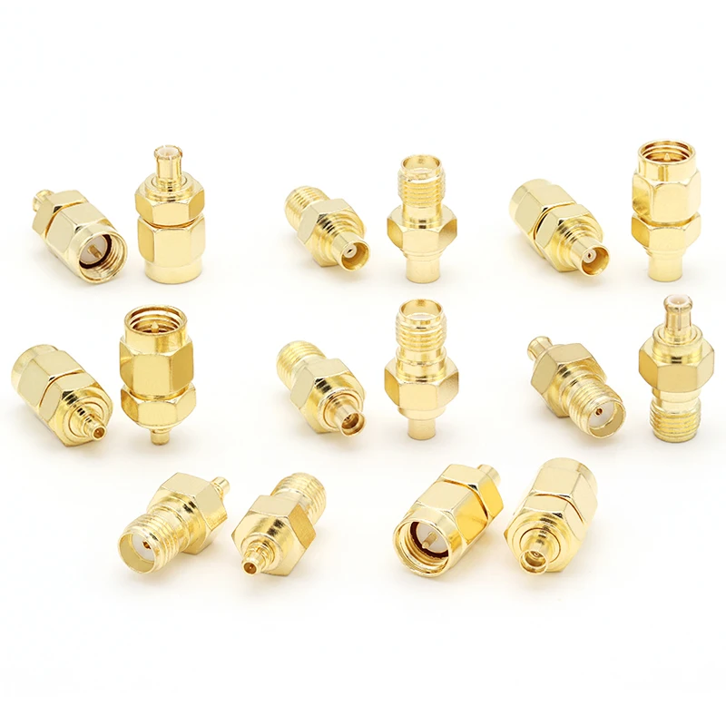 Connecteurs FPV SMA MMCX MCX en lot de 8, idéaux pour adapter antennes sur VTX et VRX.