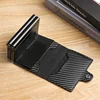 Large Capacity Double Layer ID Credit Card Holder Anti Rfid Blocking Protected Magic Wallet for Men Carbon Fiber Cardholder Case 3