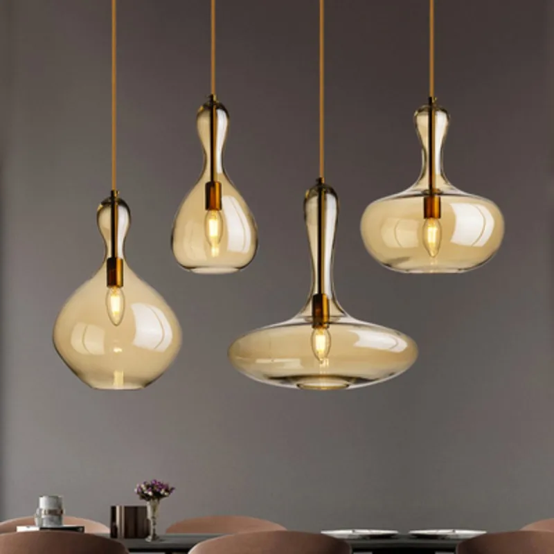 

Nordic Morden Pendant Light Art Restaurant Clothing Duplex Staircase Lamps Room Decoration Bedroom Living Room Droplight