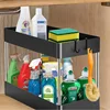 1 Pcs Under Sink Storage Organizer 2 Tier Drawer Multipurpose Rack Cabinet Under Sink Storage Rack Bathroom Kitchen Organizer 1
