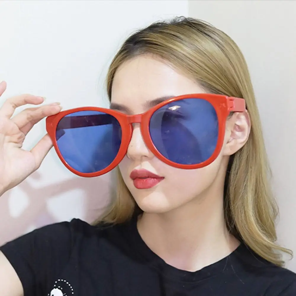 Trendy Masquerade Party Props Large Frame Big Glasses Shades Glow Glasses Square Glasses 3