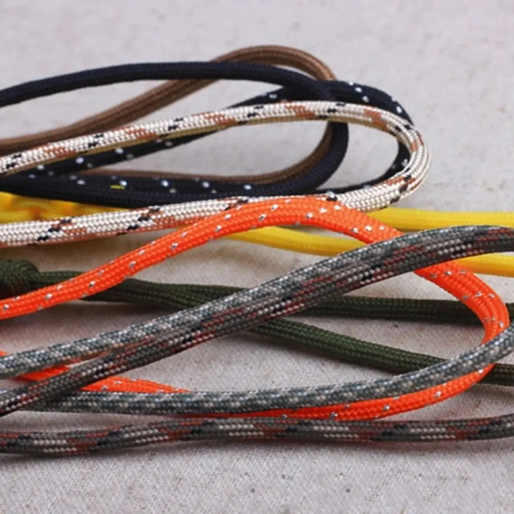 Paracord Rope Braided Accessories Keychain Triangle Buckle Paracord Keychain Anti-lost High Strength Braided Woven 20cm Stable Parachute Cord Carabiner Climbing
