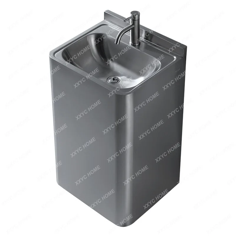 

Stainless Steel Pedestal Basin Outdoor Integrated Floor Basin Balcony Wash Basin Indoor and Outdoor Washbasin