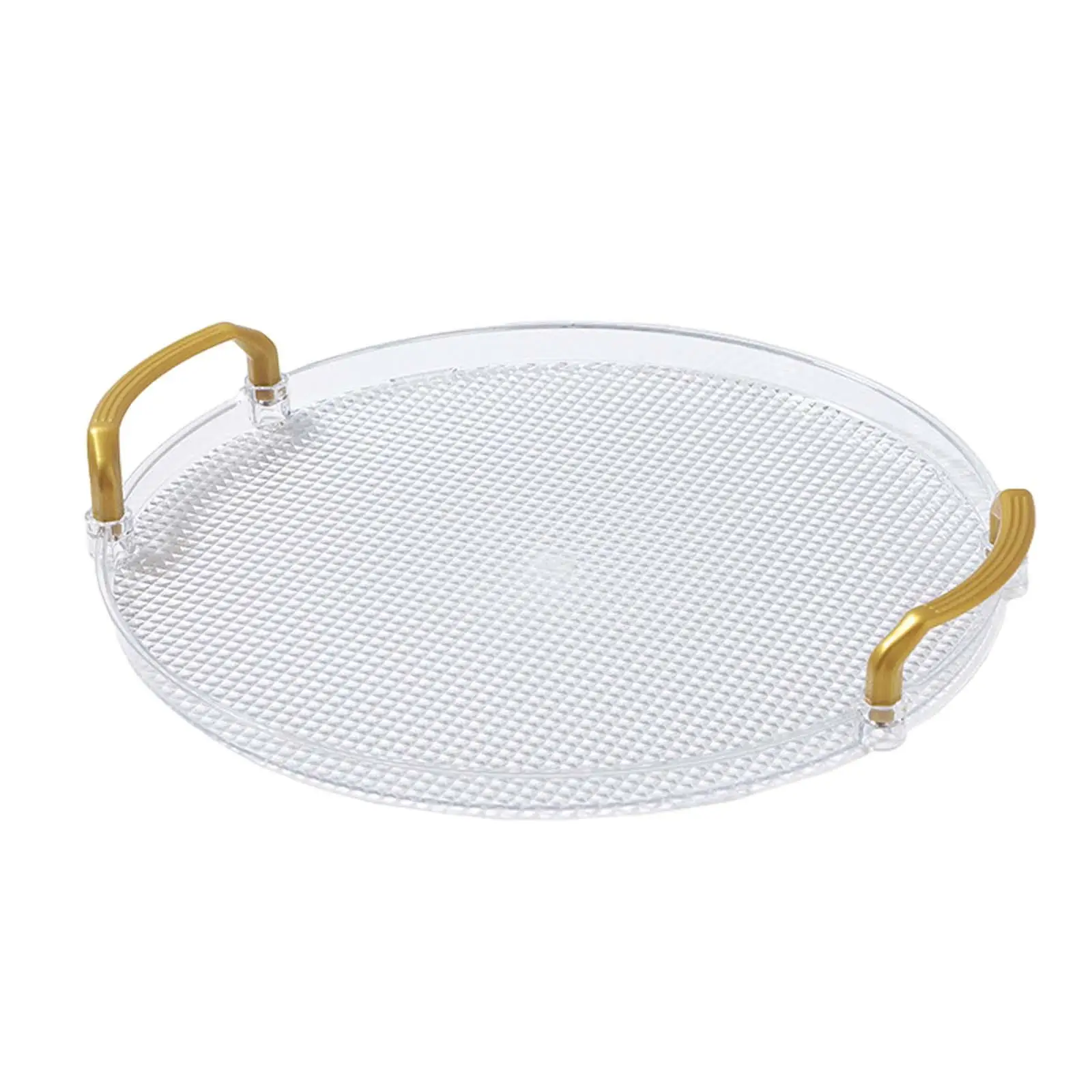 Decorative Tray Modern Elegant Breakfast Fruit Bowl Snack Plate Dish for Living Room Bathroom Entertaining Restaurant Office